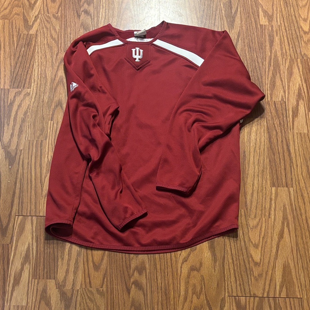 Indiana Hoosiers Majestic Men's Crimson and White Long Sleeve Shirt